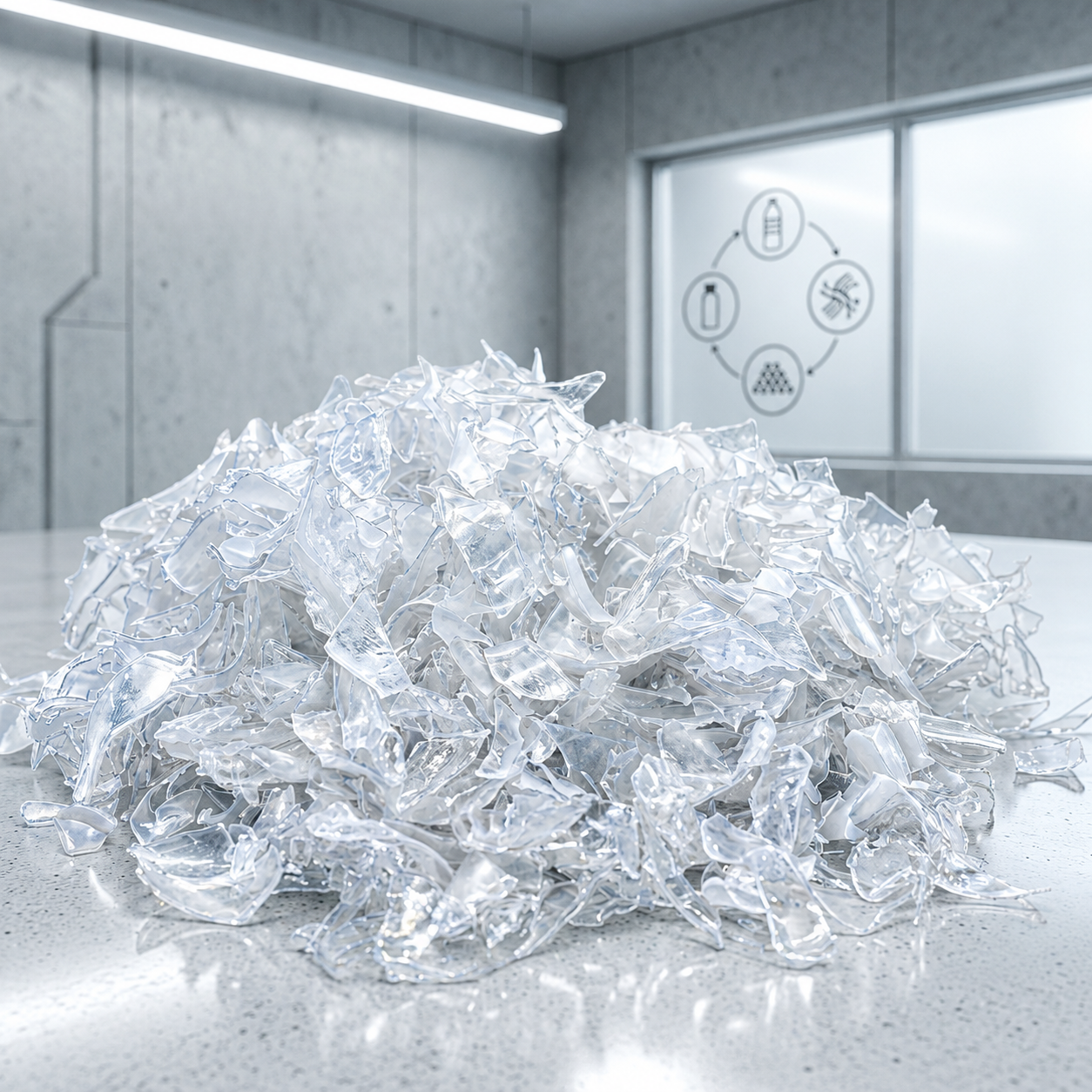 Recycled Clear PET Flakes